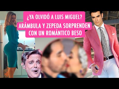 ¿Ya olvidó a Luis Miguel?  Aracely Arámbula y David Zepeda sorprenden con un romántico beso