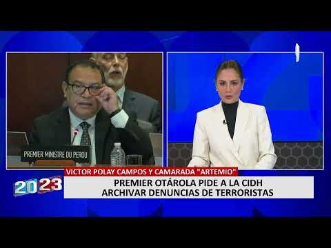 Otárola solicita a CIDH archivar denuncias de terroristas Víctor Polay Campos y Florindo Flores