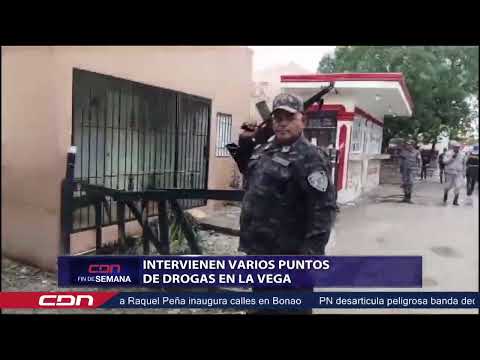 Intervienen varios puntos de drogas en La Vega