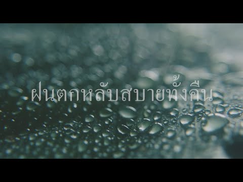 ฝนตกรินช่วยผ่อนคลายหลับสบายทั