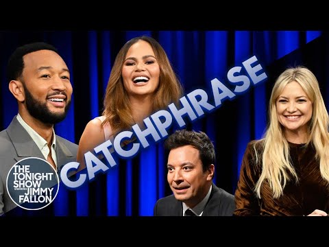 Catchphrase with Kate Hudson, Chrissy Teigen and John Legend | The Tonight Show