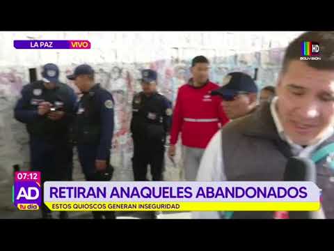 La Paz: Retiran 4 quioscos abandonados que generaban inseguridad