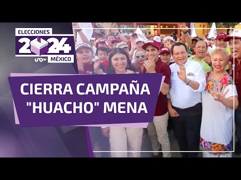 Cierra campaña Joaquín Díaz Mena, candidato a la gubernatura de Yucatán.