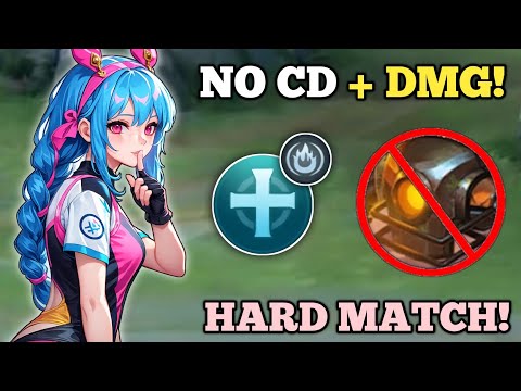CICI NO COOLDOWN + DAMAGE! (hard match!) CICI BEST BUILD AND EMBLEM -MLBB