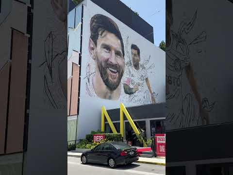 Segundo mural para Messi en Miami #miami #wynwoodmiami #messimiami