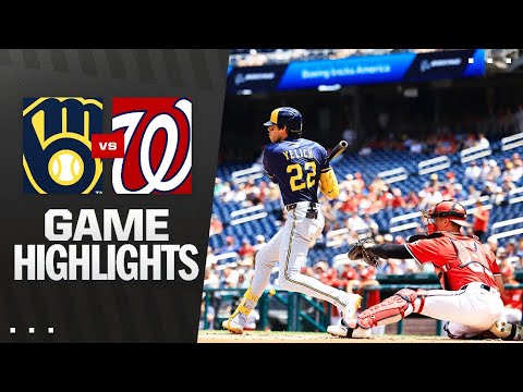 Brewers vs. Nationals Game Highlights (8/3/25) | MLB Highlights