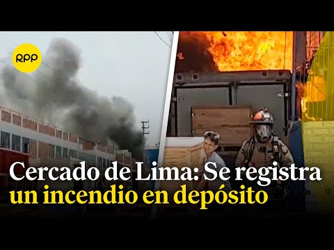 Cercado de Lima: Se registra un incendio en depósito