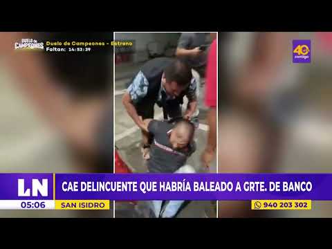 CAPTURAN a un implicado en el robo de un rólex a banquero en San Isidro