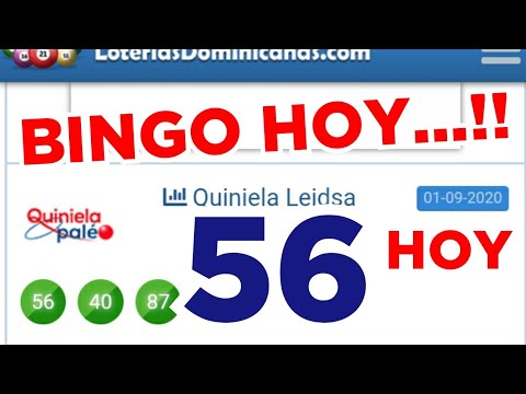 BINGO hoy...!! (( 56 )) loteria LEIDSA / RESULTADOS DE HOY / LOS NÚMEROS QUE MÁS SALEN EN ESTE MES.