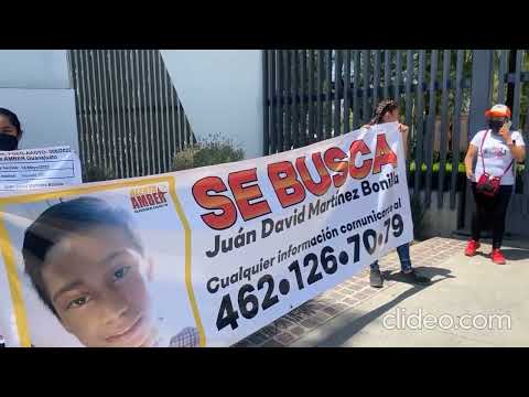 Marchan familiares del niño de 11 años Juan David Martínez Bonilla, desaparecido en #Irapuato