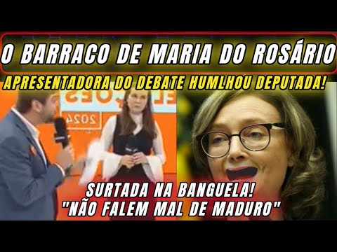 URGENTE MARIA DO ROSÁRIO SURTADA DA BARRACO EM DEBATE COM APRESENTADORA DA BAND APÓS DEFENDER MADURO