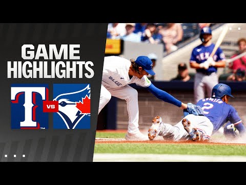 Rangers vs. Blue Jays Game Highlights (7/27/24) | MLB Highlights