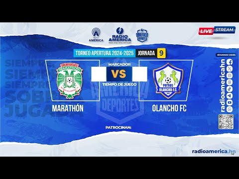 ¡EN VIVO! LIGA NACIONAL Transmisión del partido MARATHON VS OLANCHO Jornada #9