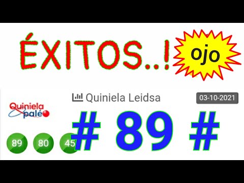 SORTEOS de HOY..! (( 89 )) Loteria LEIDSA / BINGO HOY / NÚMEROS FUERTES de HOY/RESULTADO de LOTERÍAS