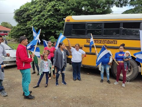 Campamento de Doña Chica saluda a Caravana Internacional que intentará ingresar a Nicaragua