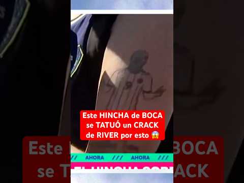 Este HINCHA de BOCA se tatuó un crack de RIVER | #RiverPlate #BocaJuniors #Futbol #Argentina