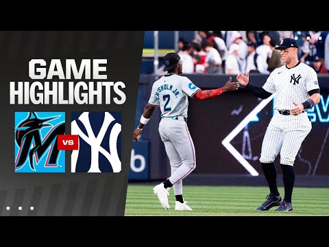 Marlins vs. Yankees Game Highlights (4/9/24) | MLB Highlights