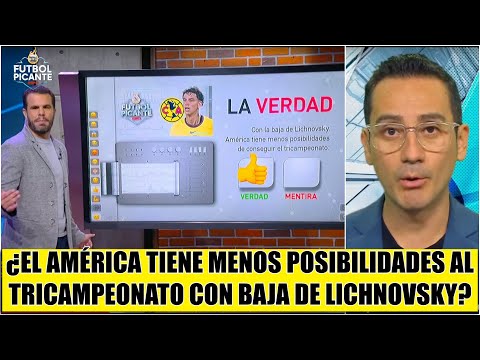 Baja de LICHNOVSKY PERJUDICARÁ al AMÉRICA y su posibilidad de lograr tricampeonato | Futbol Picante