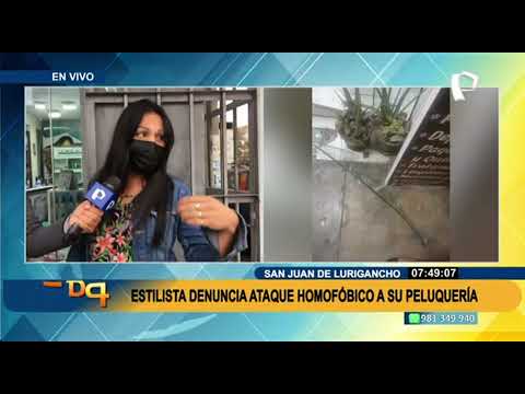 Ataque homofóbico: Estilista denuncia atentado contra su peluquería