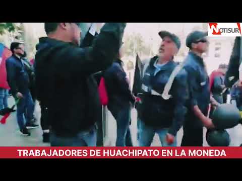 Trabajadores de Huachipato en La Moneda