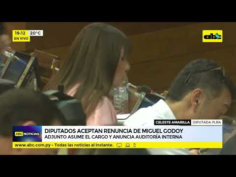 Diputados aceptan renuncia de Miguel Godoy