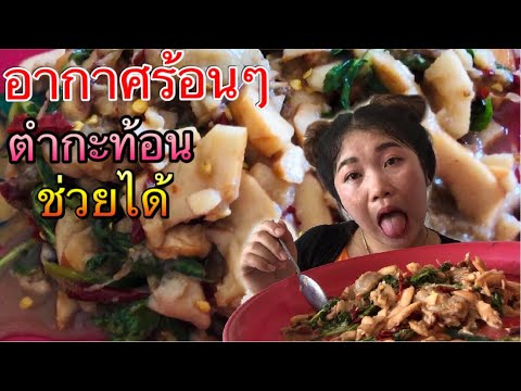 ตำกะท้อนใส่ผักขะแยง,น้ำปลาร้าน ตำกะท้อนใส่ผักขะแยง,น้ำปลาร้าน