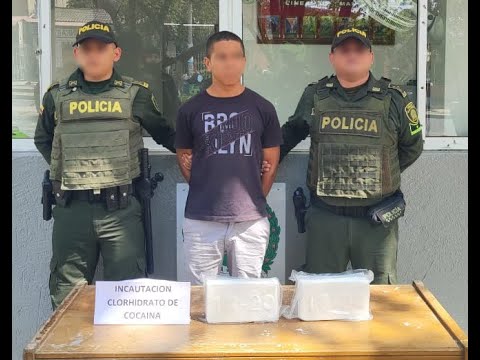 Tras requisa la Policía capturó a traficante con 2 kilos de drogas en el barrio Ternera en Cartagena
