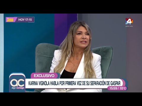 Algo Contigo - Karina Vignola habla por primera vez de la separación con Gaspar Valverde