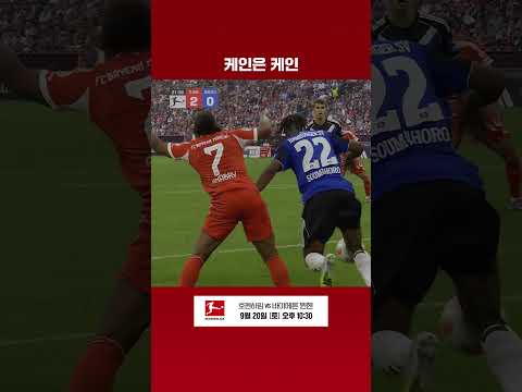 2득점 1도움을 기록하는 해리 케인 I 분데스리가 I 바이에른 뮌헨 vs 함부르크