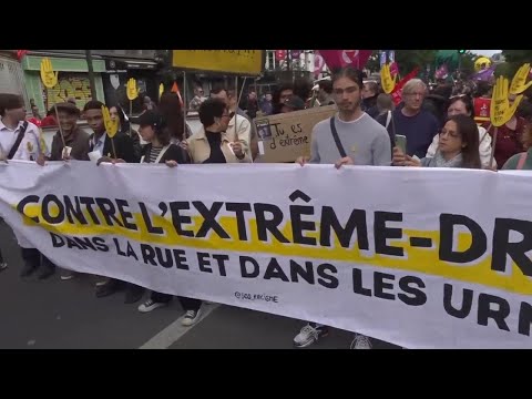 French protesters are standing up to the far right ahead of the country's snap elections