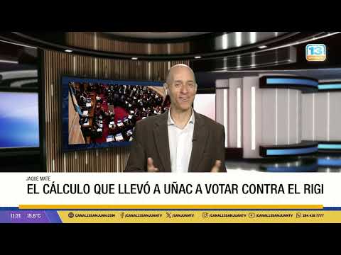 Jaque Mate: el cálculo que llevó a Uñac a votar contra el RIGI