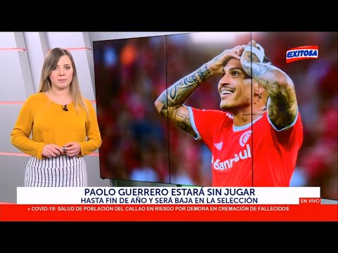 Paolo Guerrero estará sin jugar hasta fin de año y será baja en la selección peruana