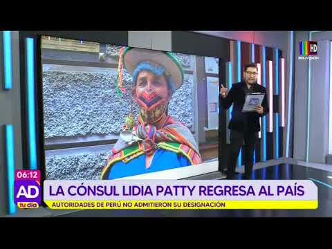 Lidia Patty retorna al país después que su designación no fuera admitida en Perú