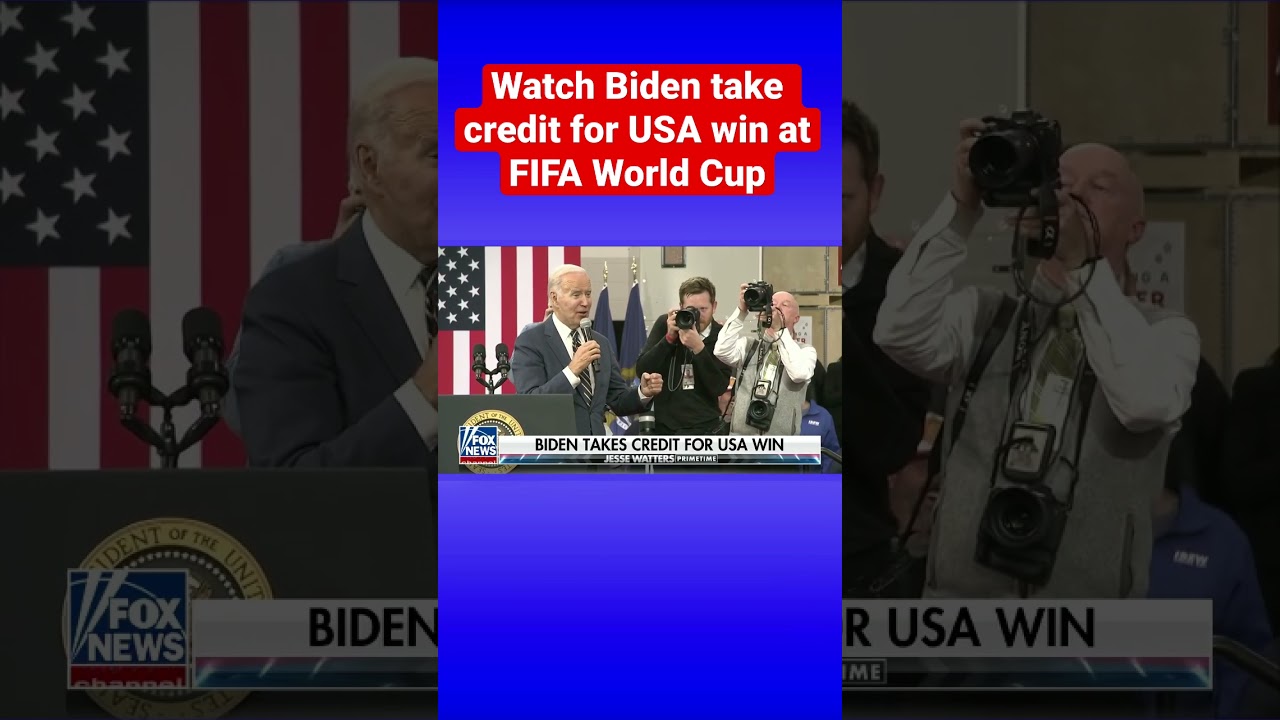 Jesse Watters: Biden took credit for the USA FIFA win over Iran #shorts