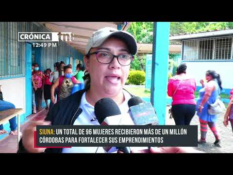 Entregan más de un millón de córdobas en créditos a mujeres de Siuna - Nicaragua