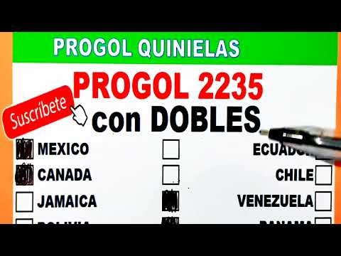 Progol 2235 con DOBLES | Progol Revancha 2235 con DOBLES | Progol 2235 | #progol2235  | #progol2235