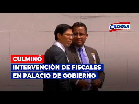 Cercado de Lima: Culminó intervención de fiscales en Palacio de Gobierno