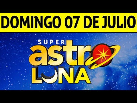 Resultado de ASTRO LUNA del Domingo 7 de Julio de 2024  SUPER ASTRO