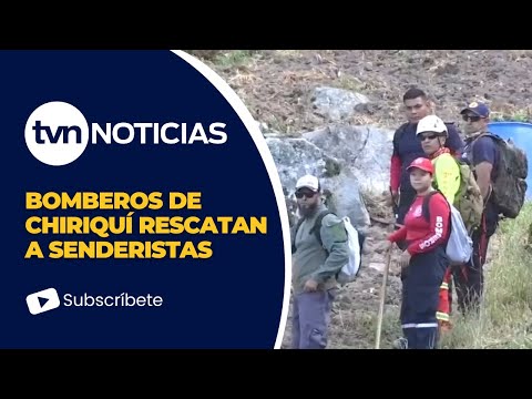 Bomberos rescatan a dos senderistas en Chiriquí tras accidente
