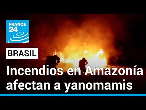 Brasil: indígenas yanomami afectados por los incendios en la selva Amazónica
