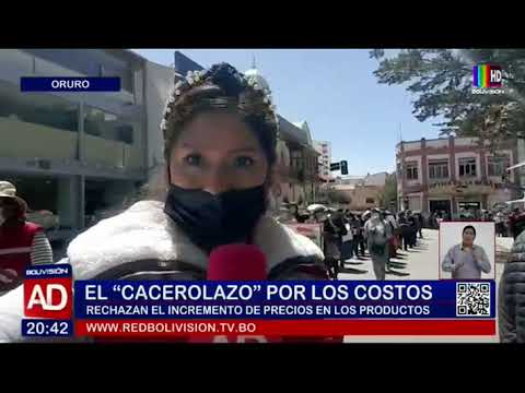 La Marcha del Cacerolazo en Oruro