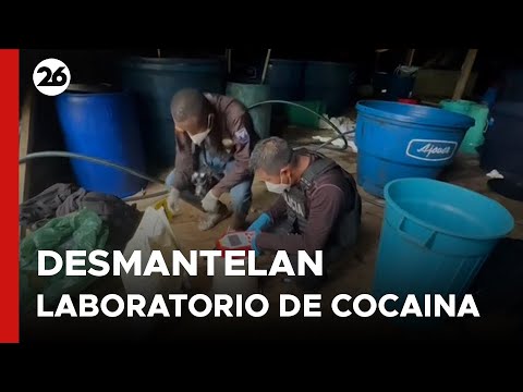 Desmantelaron un laboratorio de cocaína en Ecuador