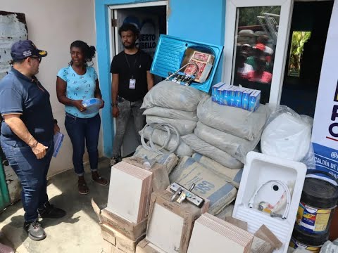 Alcalde Betancourt entregó materiales para rehabilitación de viviendas en Gañango Puerto Cabello.