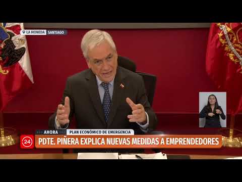 Presidente Piñera sostiene reunión virtual con gremios de emprendedores