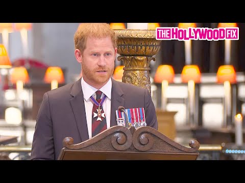 Prince Harry Speaks A Heartfelt Message To The Crowd At The Invictus Games Service In London, UK