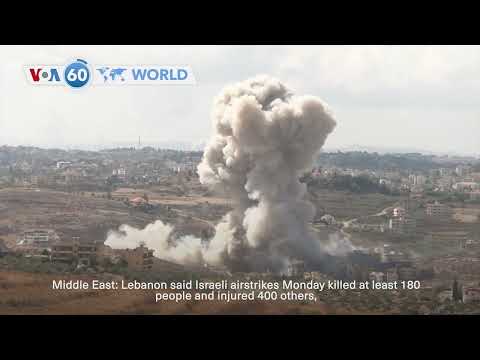 VOA60 World - Israel launches widespread attacks in Lebanon against Hezbollah