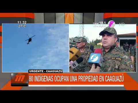 Tenso desalojo a 80 indígenas en Caaguazú
