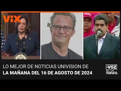 Lo mejor de Noticias Univision de la mañana | viernes 16 de agosto de 2024