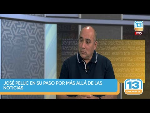 José Peluc en su paso por Más allá de las  Noticias