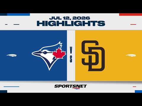 MLB Highlights | Blue Jays vs. Padres - July 12, 2026